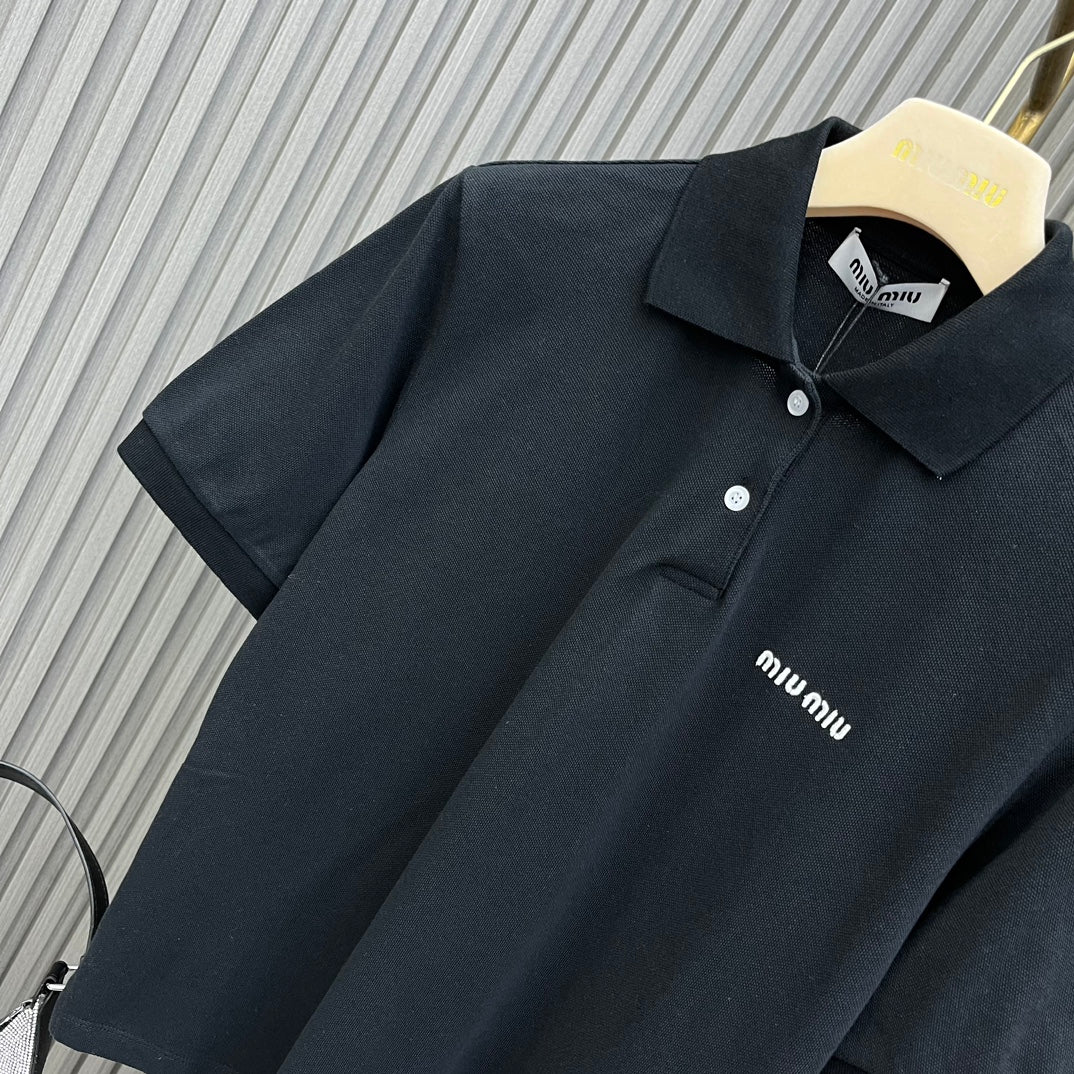 Miu Miu - 2404-24 Новинка: Поло с вышивкой на заказ