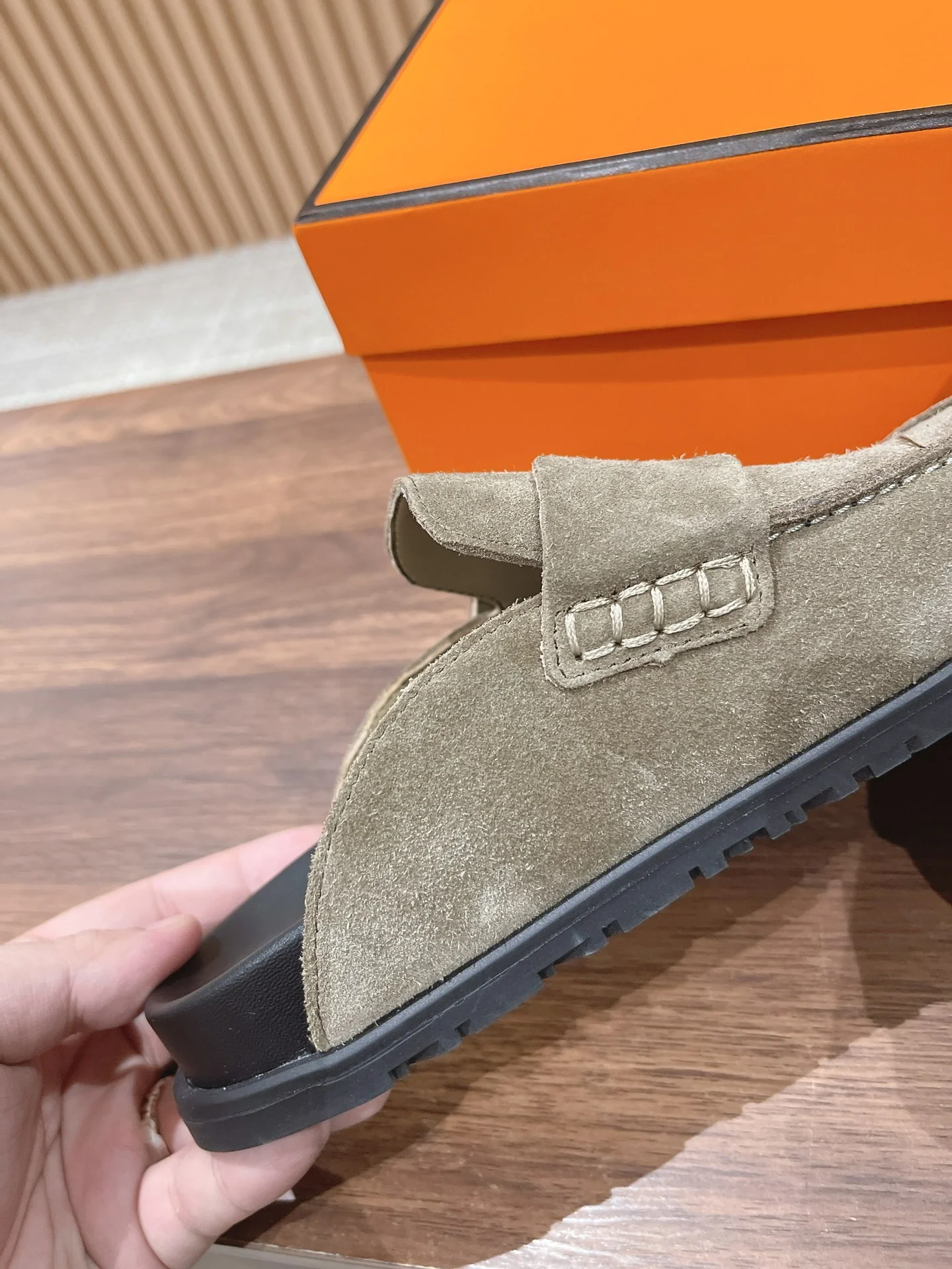 Биркенштоки Hermes - светло-коричневые