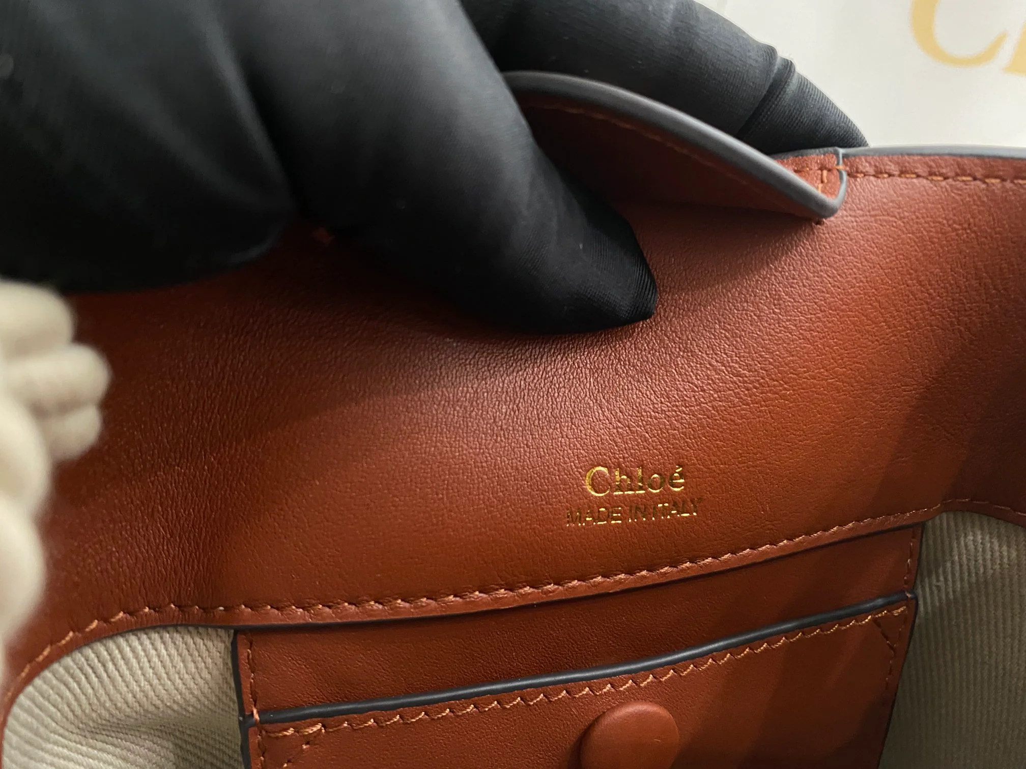 Сумка-ведро Chloe-key - коричневая