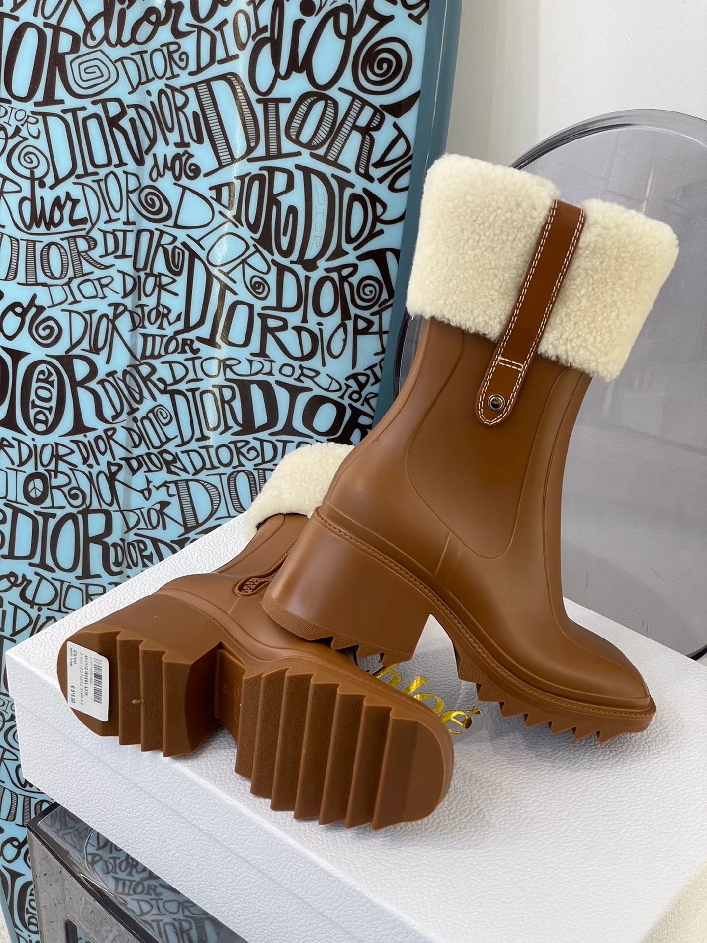 Туфли Chloe - Chloe - Флисовые резиновые сапоги - Верблюжий