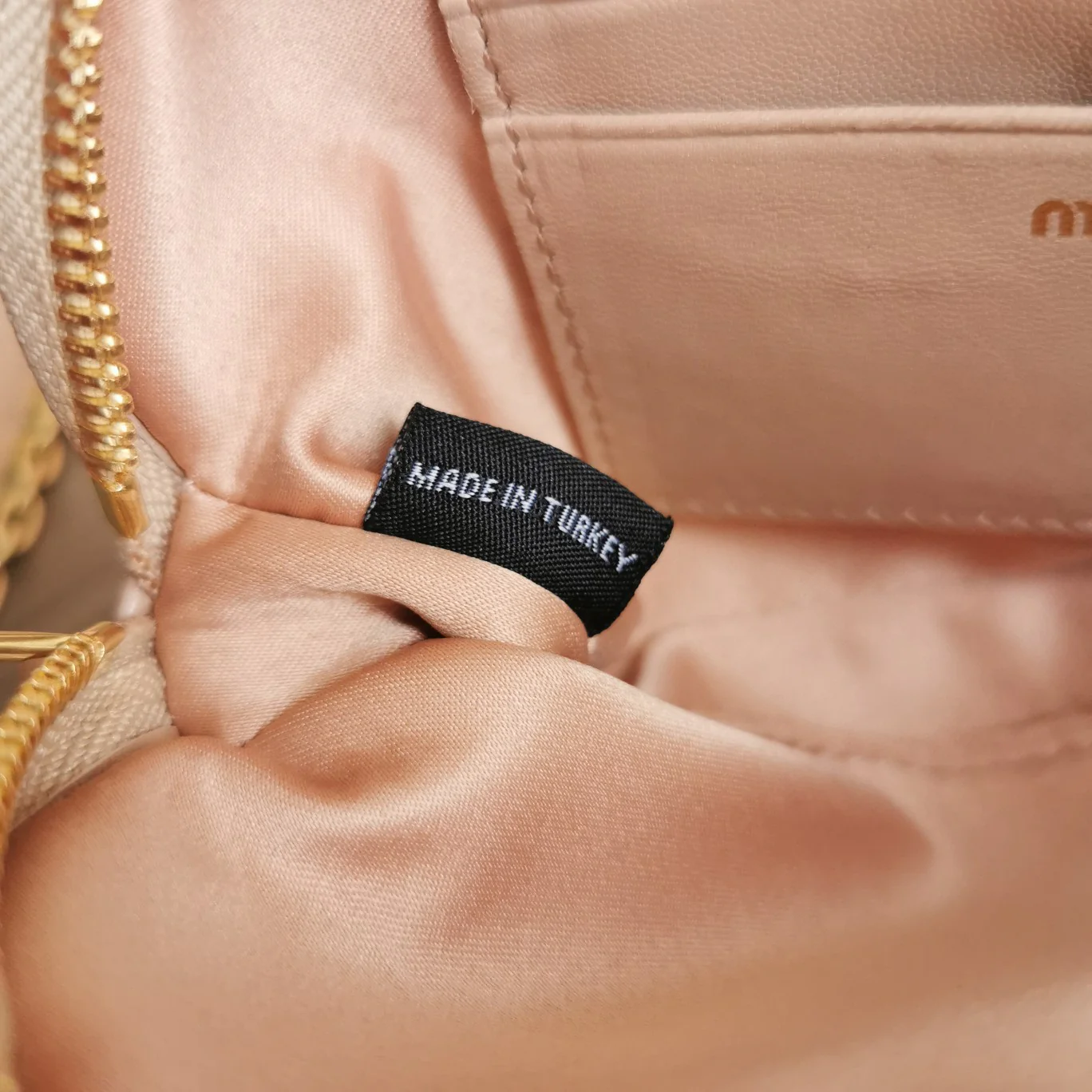 Сумка-органайзер для фотоаппарата Miu Miu с двойной молнией