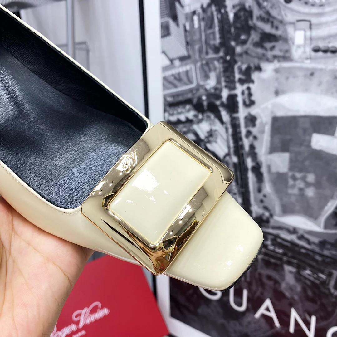 Каблук RV-4-5 см, квадратный, кремовый