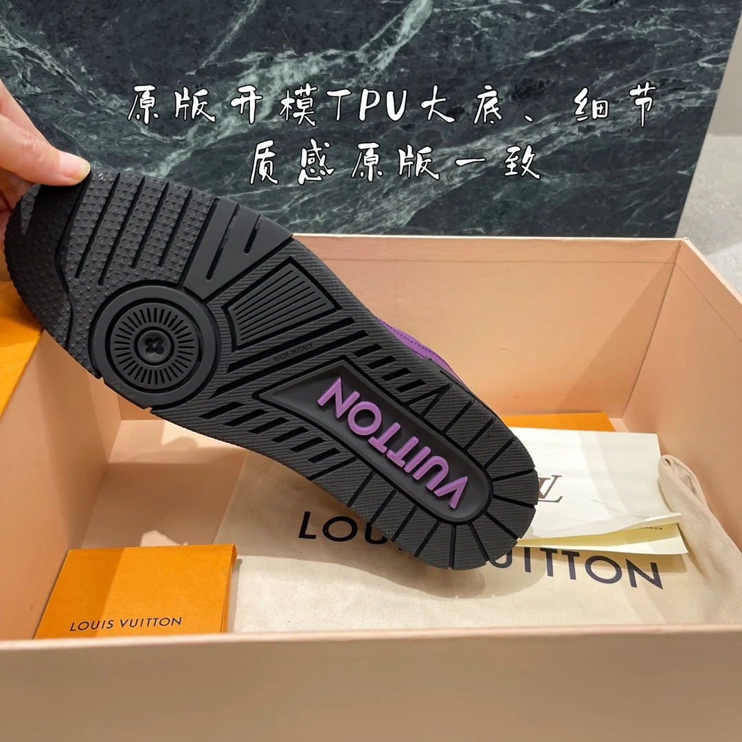 Обувь LV - LV Trainer, последняя модель - кроссовки серии Rainbow - 2