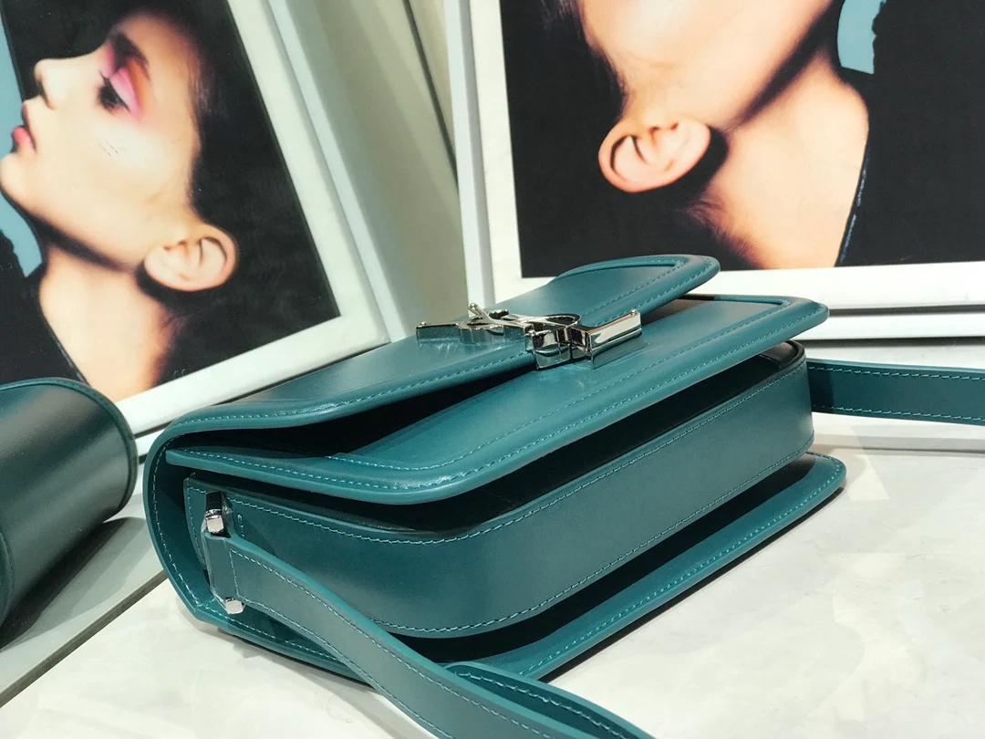 Сумка для тофу YSL Solferino - зеленая - 18 см