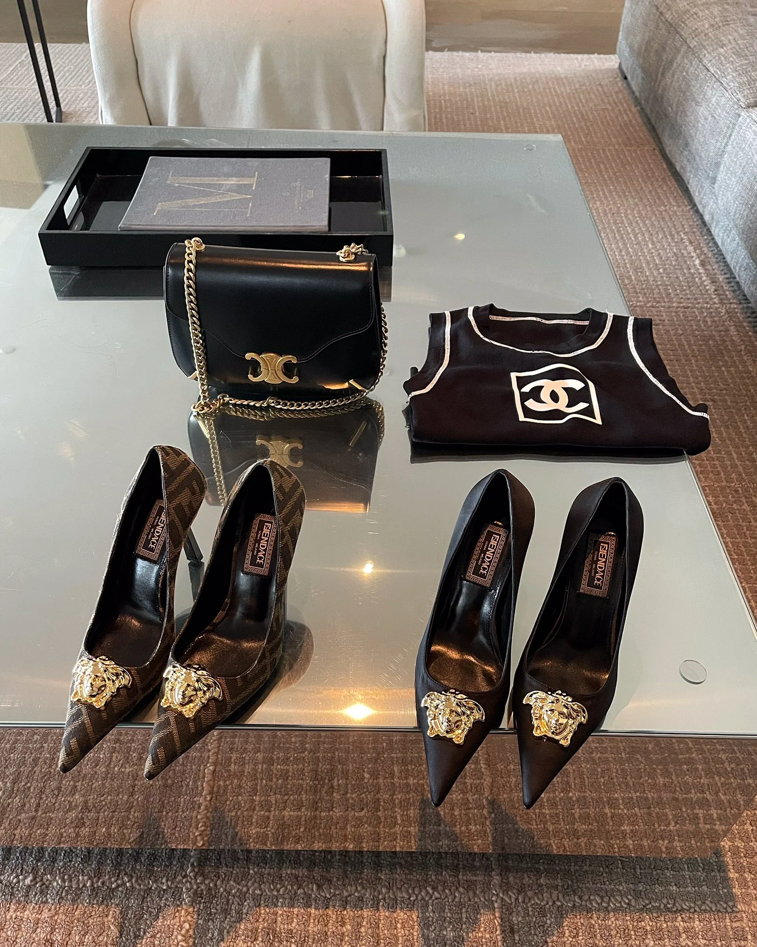 Туфли на высоком каблуке Givenchy Medusa с острым носком - финская коллаборация - черные - 9-5 см