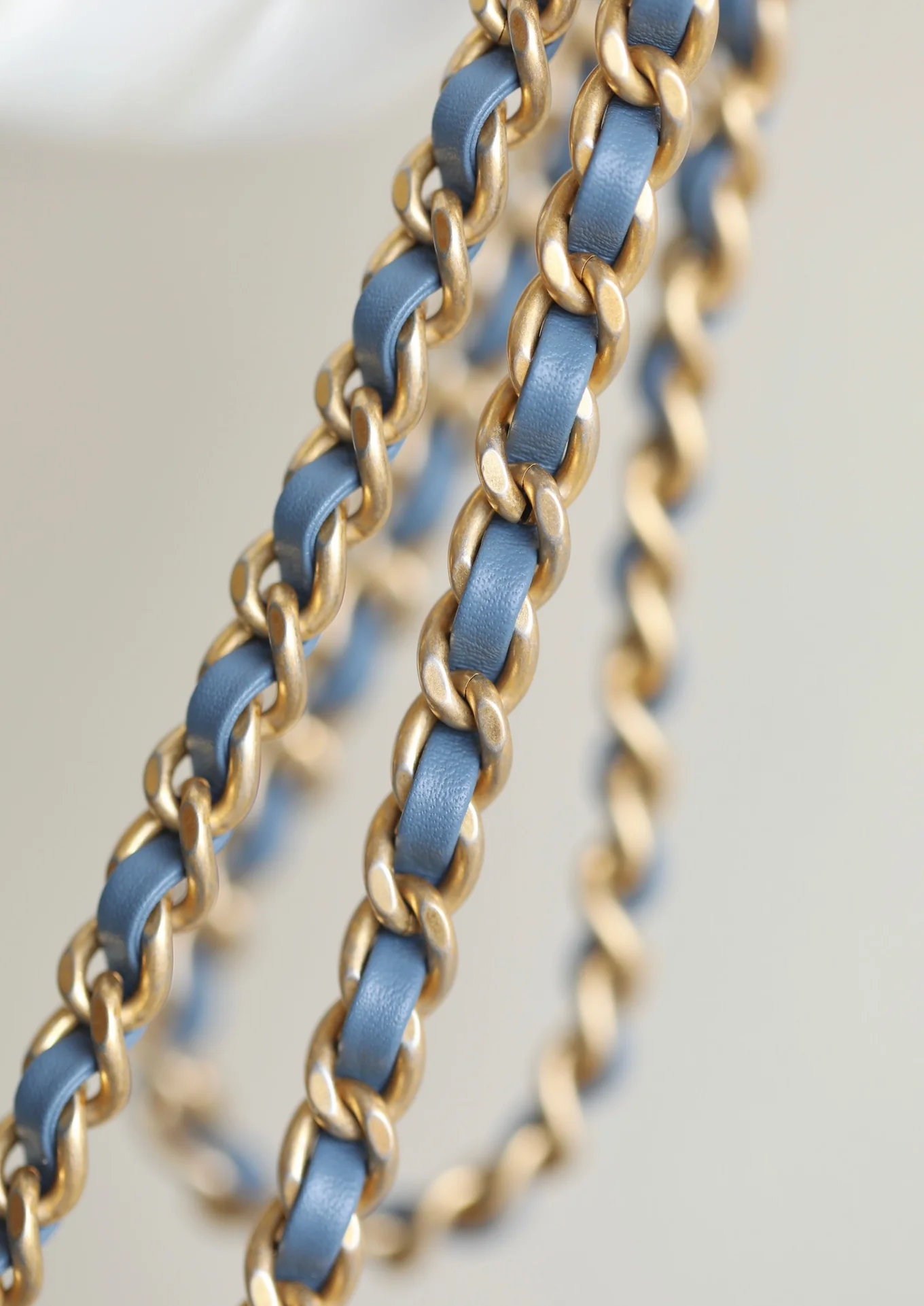 Chanel - CF Golden Ball Square Fat Man - Denim Blue