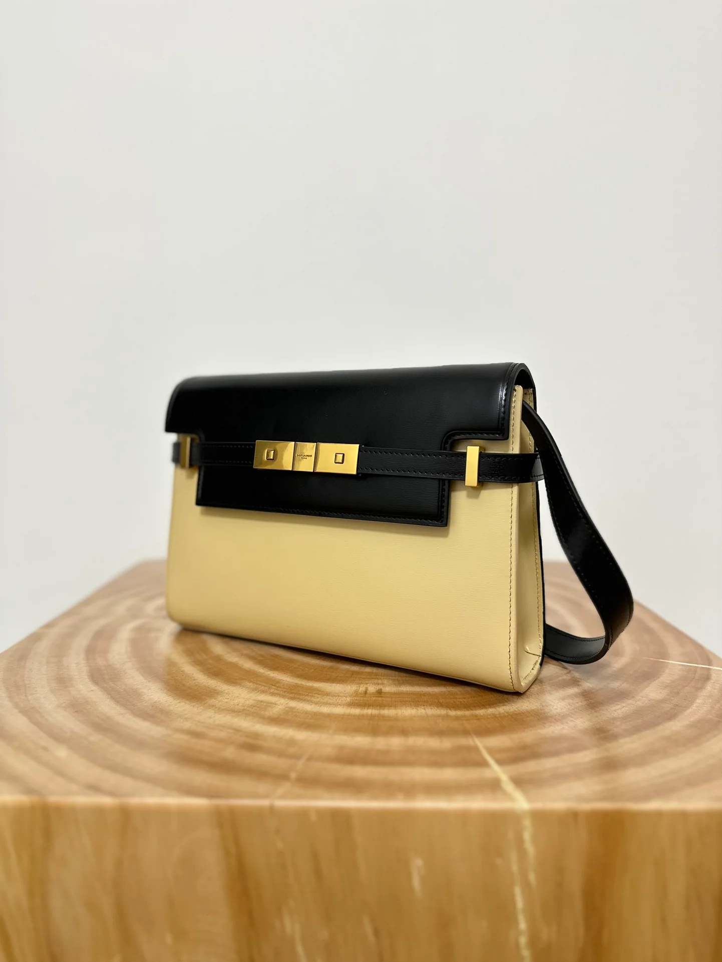 Зубочистка YSL Manhattan Texture, маленькая, черная и абрикосовая