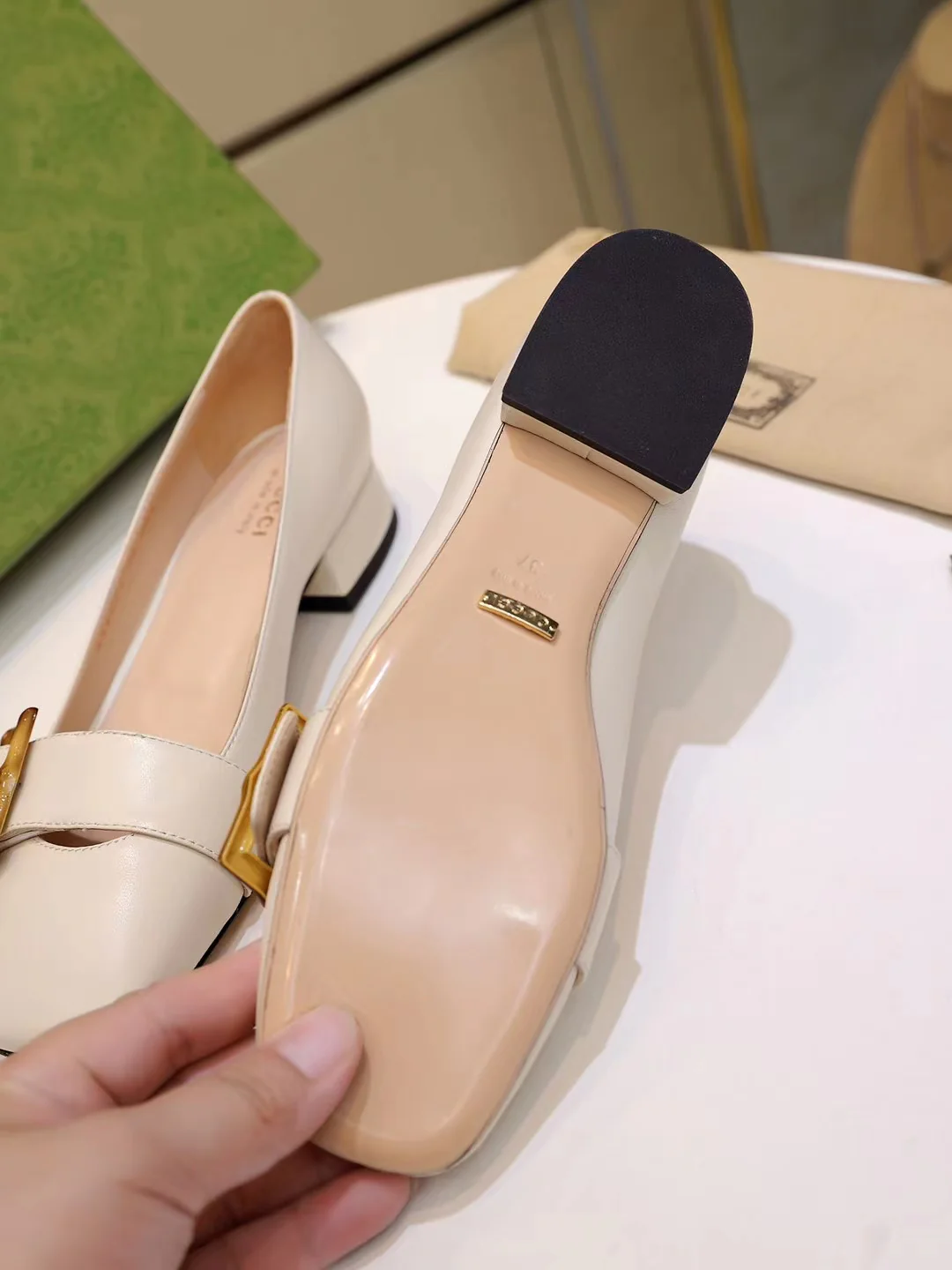 Gucci - Бамбуковая пряжка для обуви - Туфли на низком каблуке