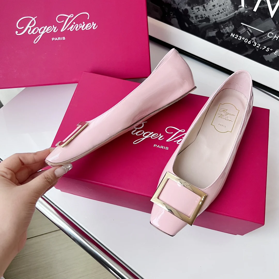 Туфли RV - классические балетки - розовый цвет вишневого цветка