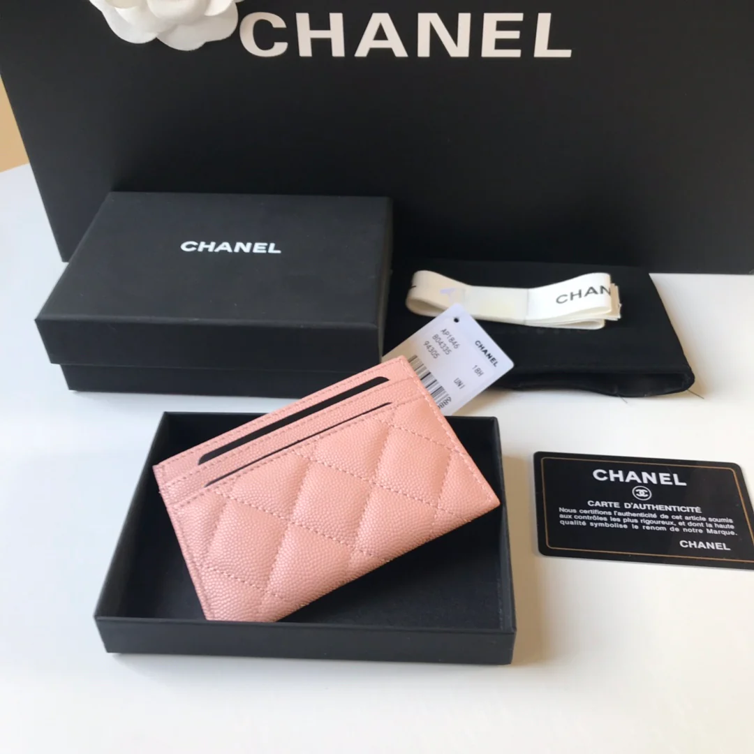 Большой держатель для карт Chanel с логотипом - 2 шт.