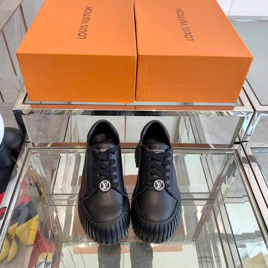 Новинка LV 2023 — Кроссовки на платформе — Черные