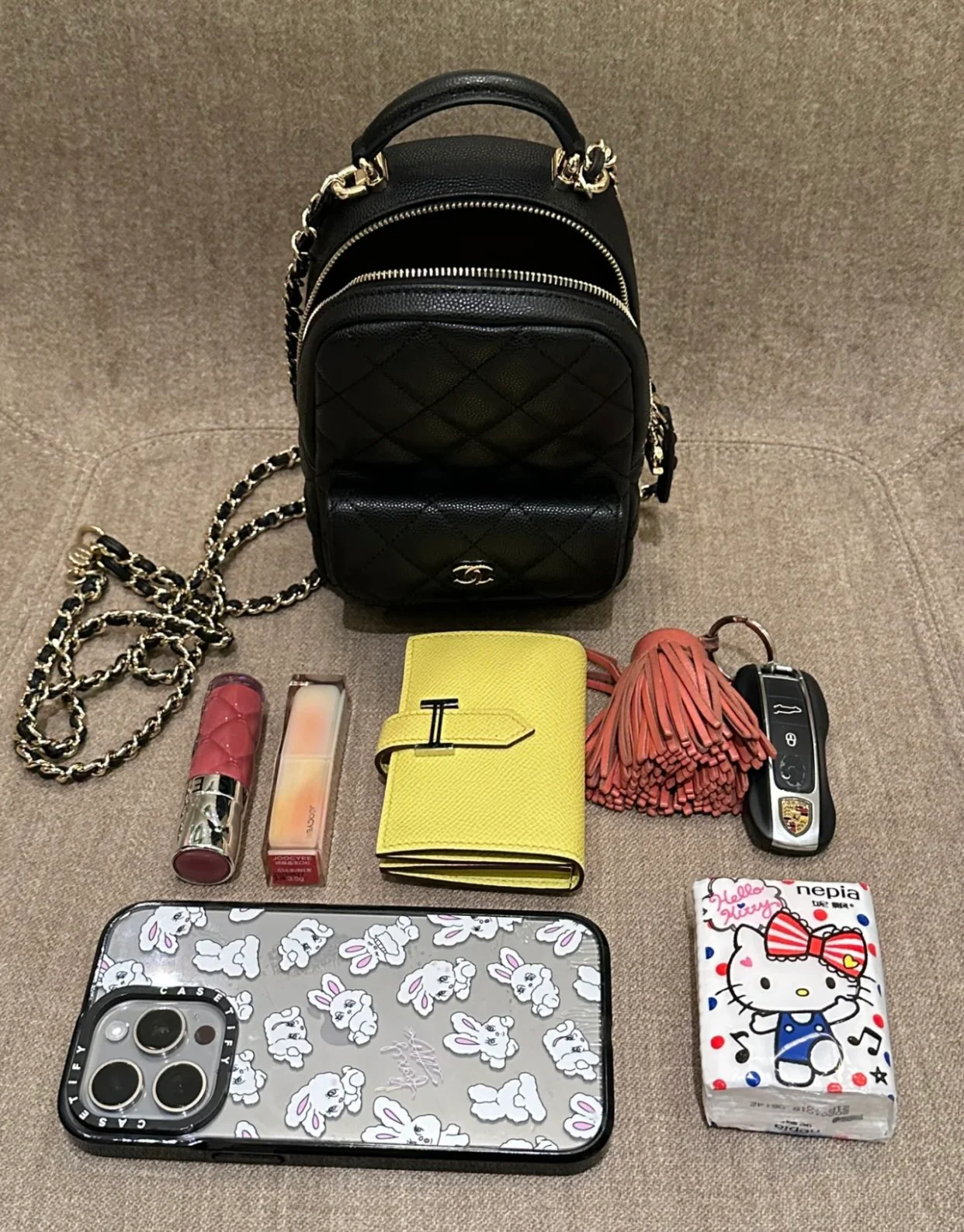 Мини-рюкзак Chanel 24c - черный