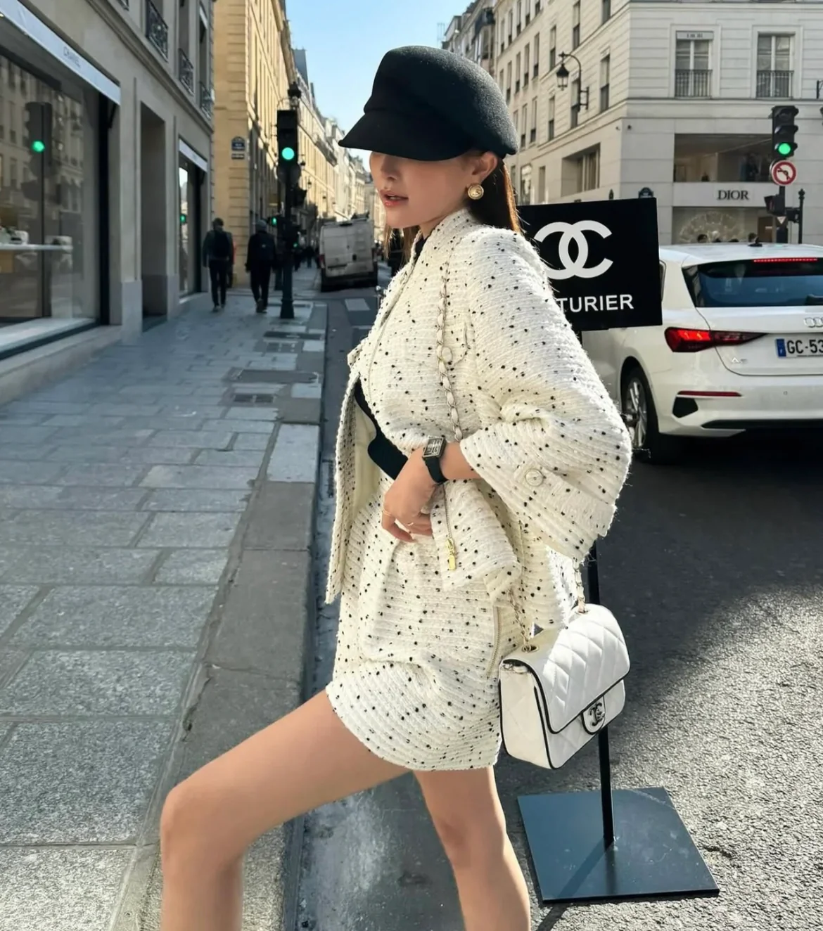 Chanel 25 пенсов - Panda Square Fat Man - White