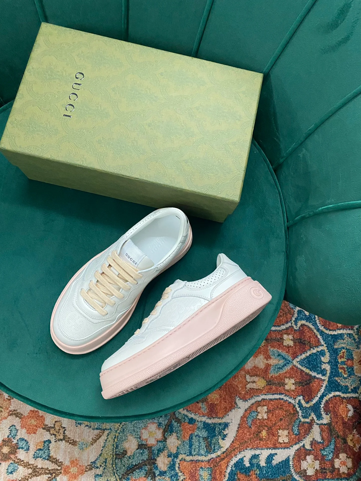 Кроссовки на платформе Gucci - 3