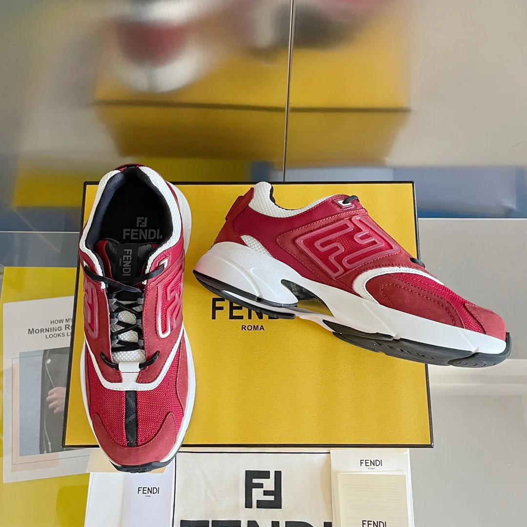 Кроссовки Fendi - Парные - Красные