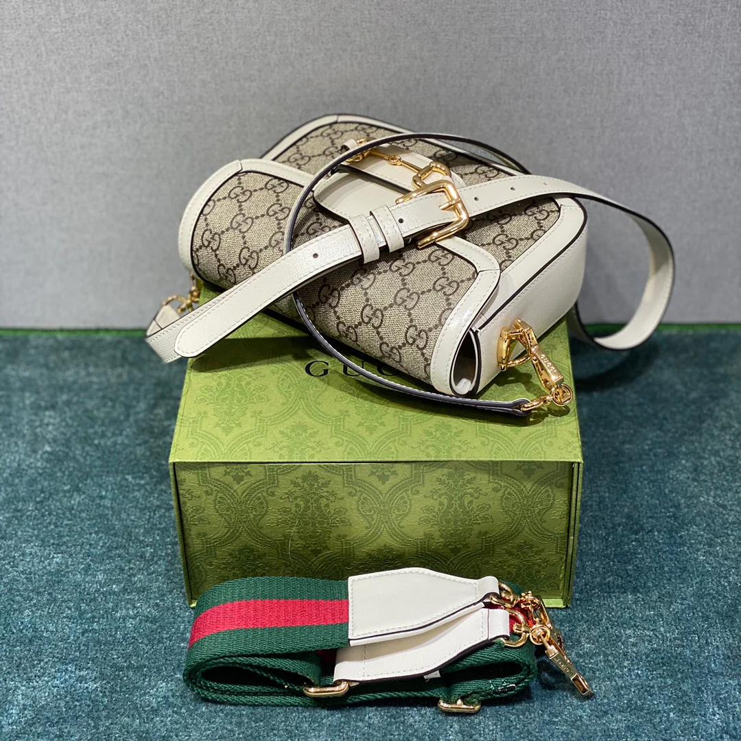 Сумка-седло Gucci 1955 с пряжкой в ??виде подковы - маленькая, 20-5 см-1
