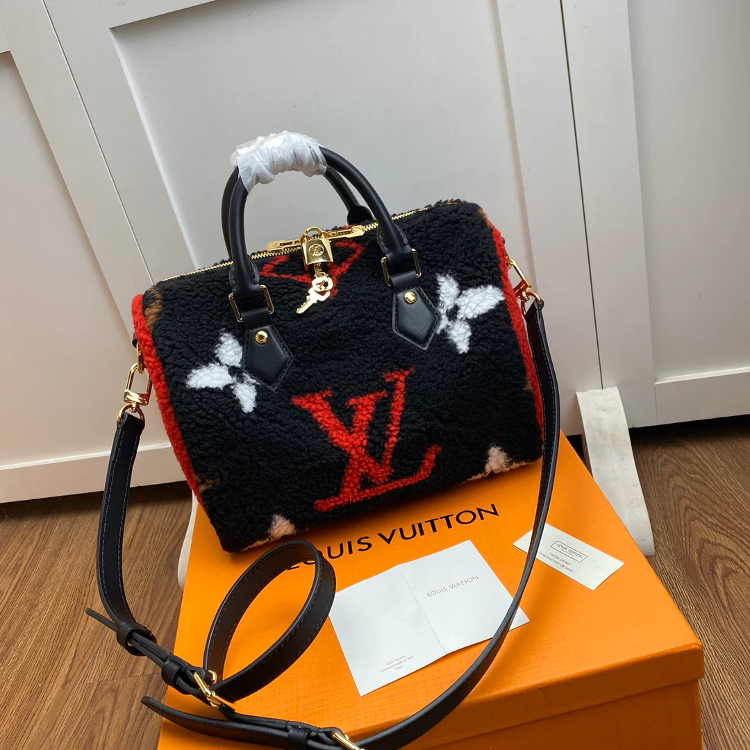 m5542341112-LV-Speedy Boston Bag-Teddy Bear