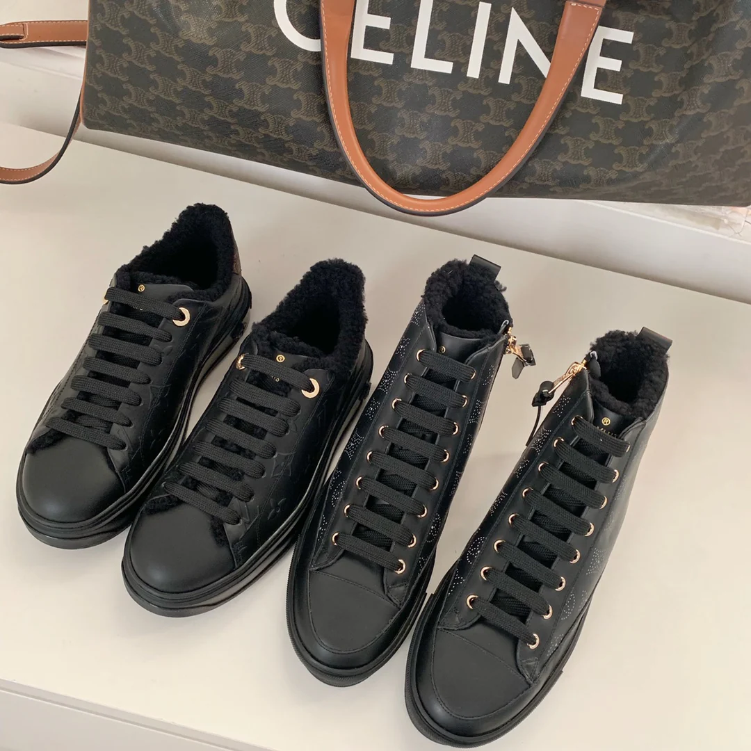 Туфли LV - LV Charlie - Весна 2022 - Платформа - Кожа - Черный