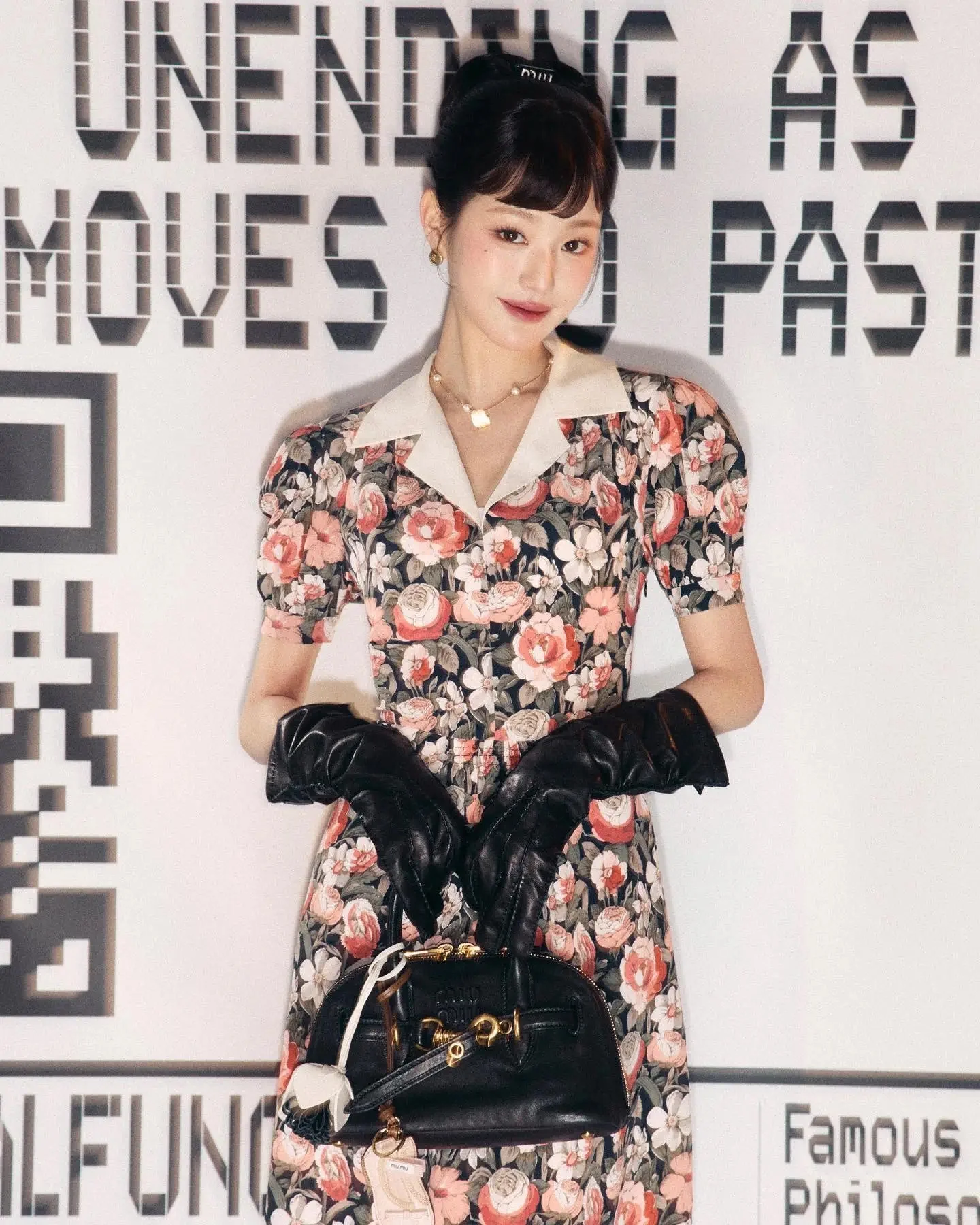 Сумка Miu Miu Aventure из кожи наппа - Черная - Маленькая