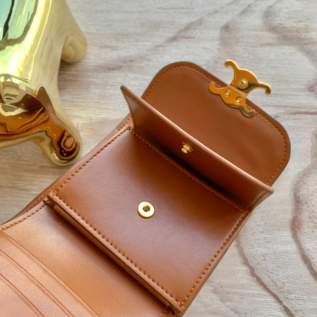 Кошелек Celine Small Flap Wallet - ткань и коровья кожа - 2 шт.