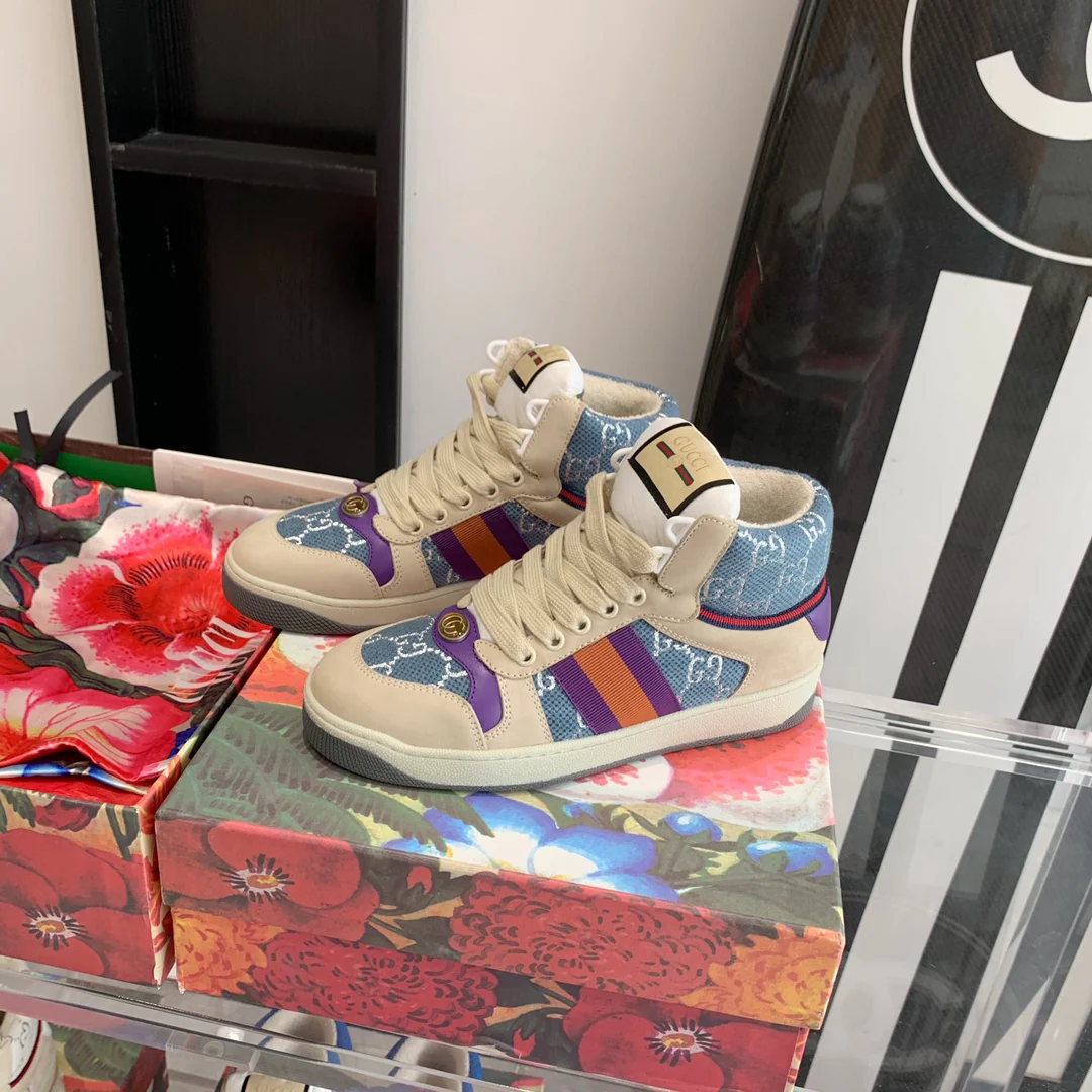 Высокие кроссовки Gucci - Грязные кроссовки - 3
