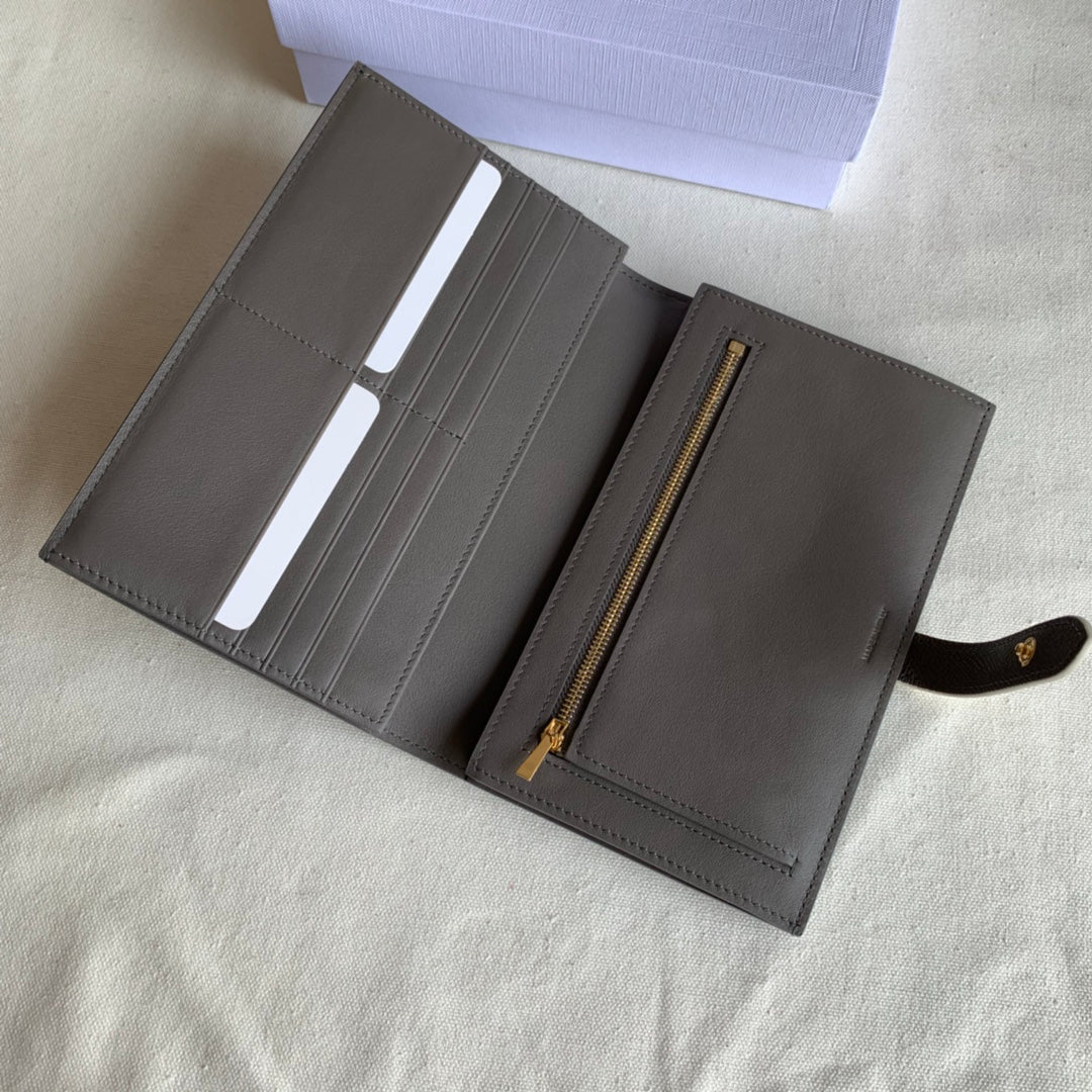 Длинный кошелек Celine - Кошелек с ремешком из зернистой телячьей кожи - 6