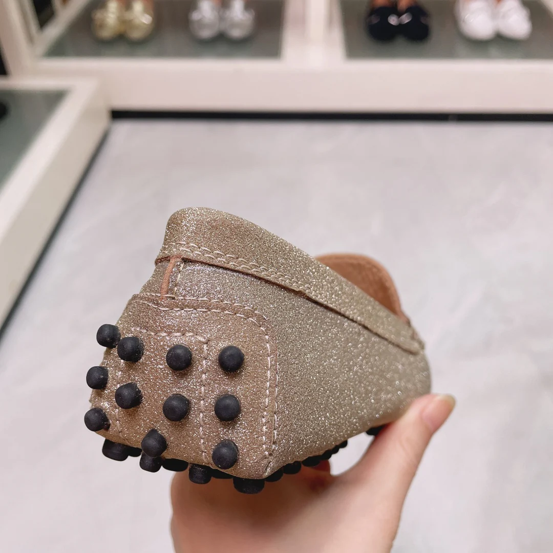 Tods - Золотистые блестки - Лоферы - Туфли без шнурков