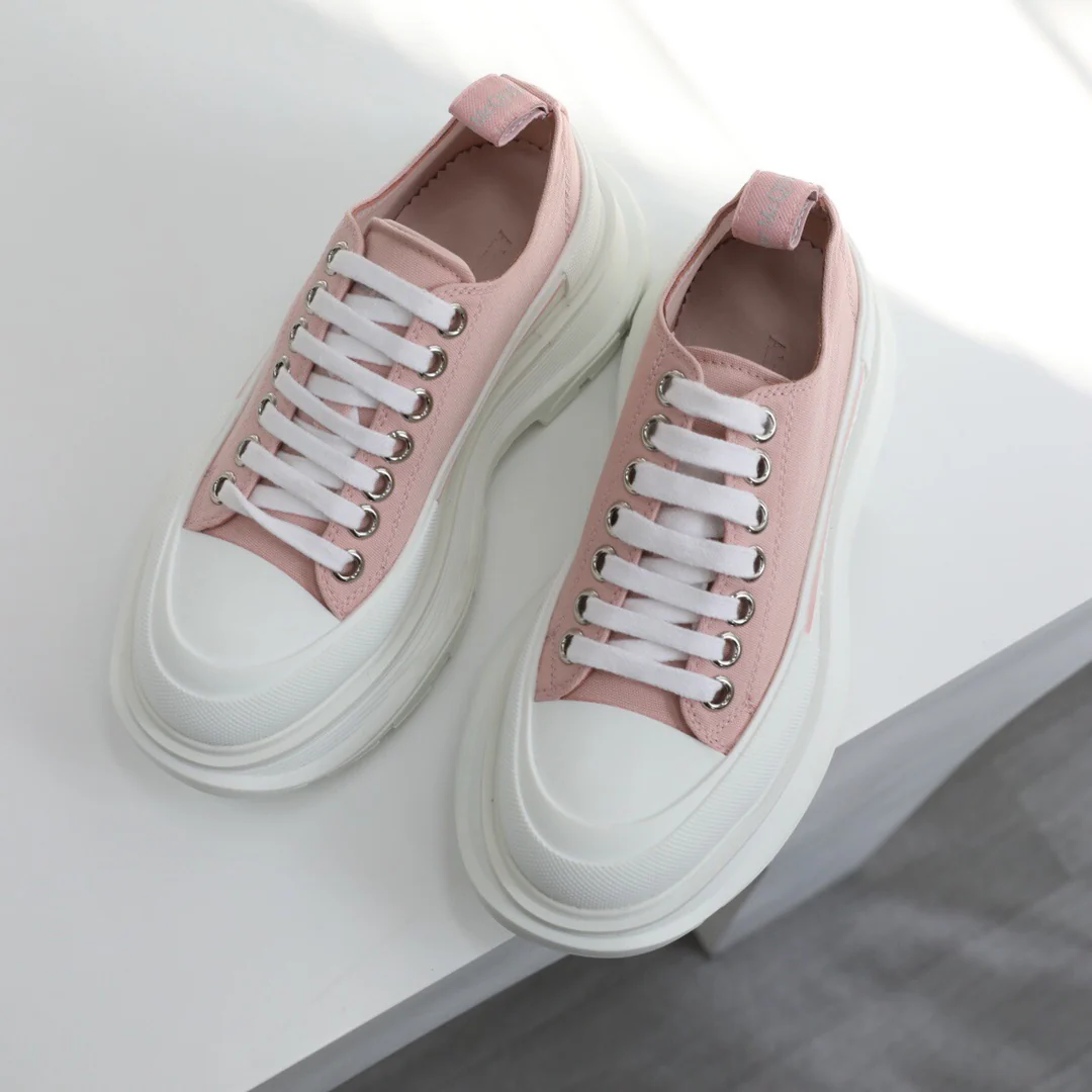 Кед на платформе McQueen - унисекс - розовый