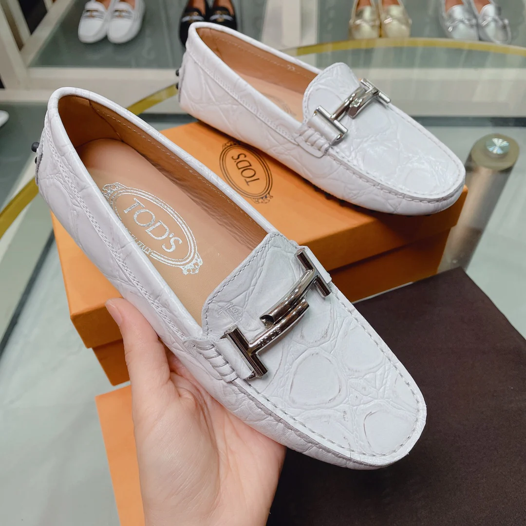 Tods - Дублет из узорчатой ??кожи - Лоферы - Туфли без шнурков