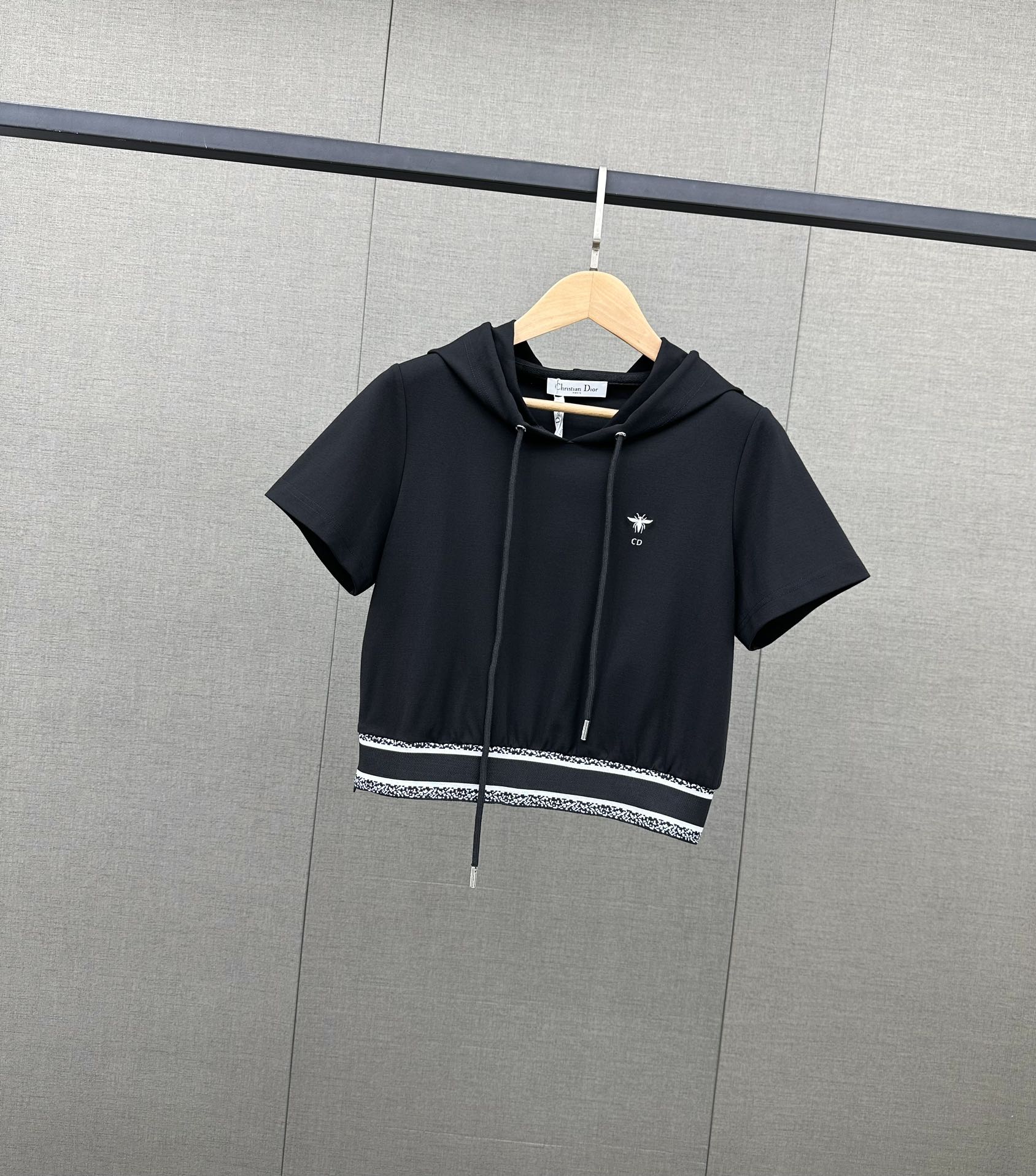 Спортивный костюм Dior 2403 с принтом, повседневный, черный.