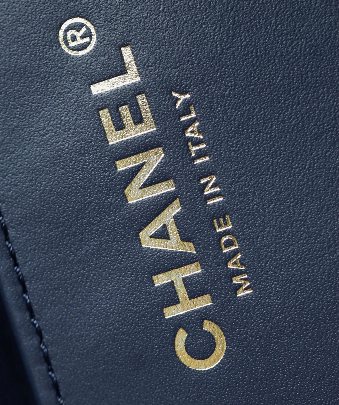 Chanel - 2???? - Хиппи???? Маленький - Темно-синий - Золотая пряжка