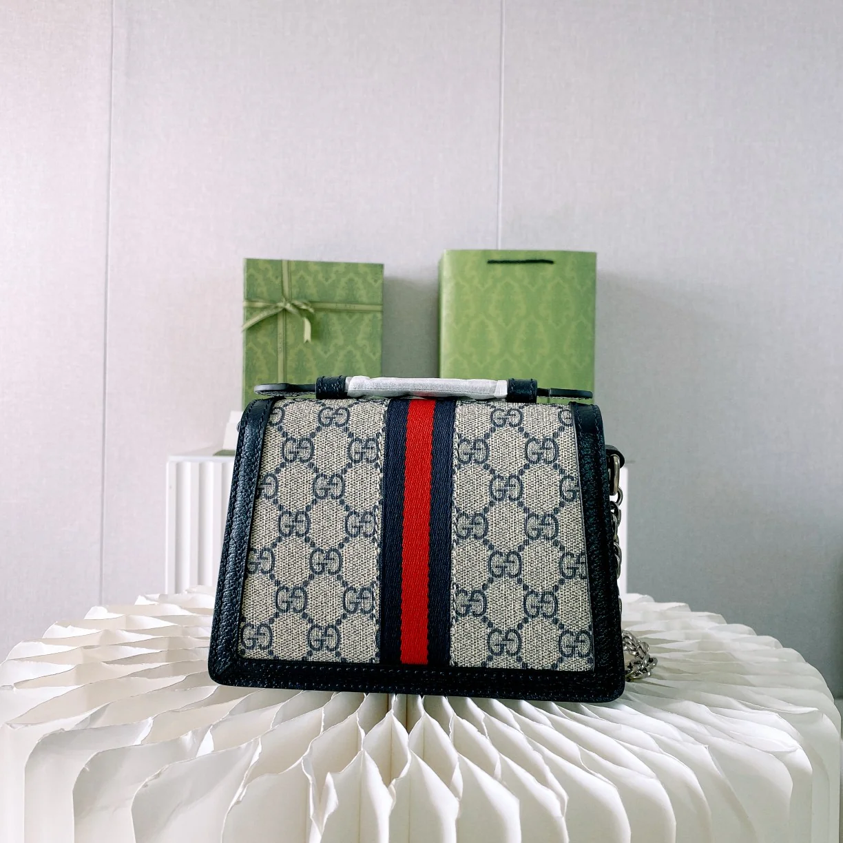 Мини-сумочка Gucci Ophidia/сумка через плечо - 17 см (5x13x6 см) - синяя