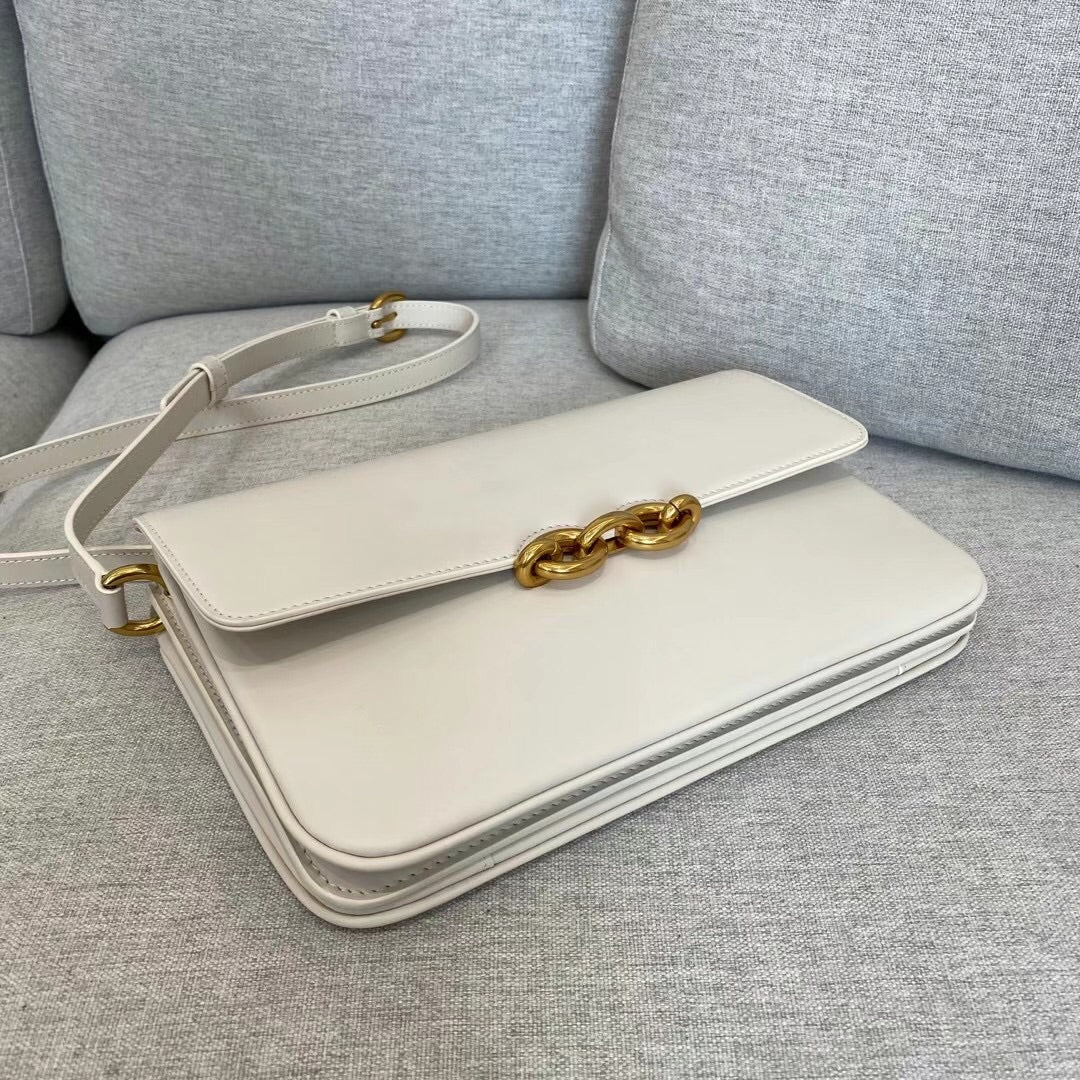 Сумка YSL Maillon - белая