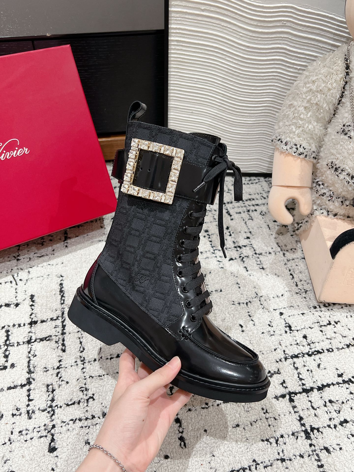 Сапоги для верховой езды RV-2024 - черные