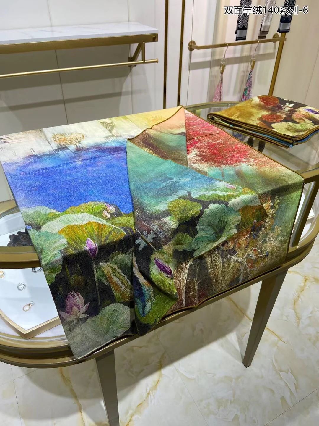 Большой двусторонний шарф Hermes - 136 см - 30 см - Шелк 70 г - Шерсть 15 г