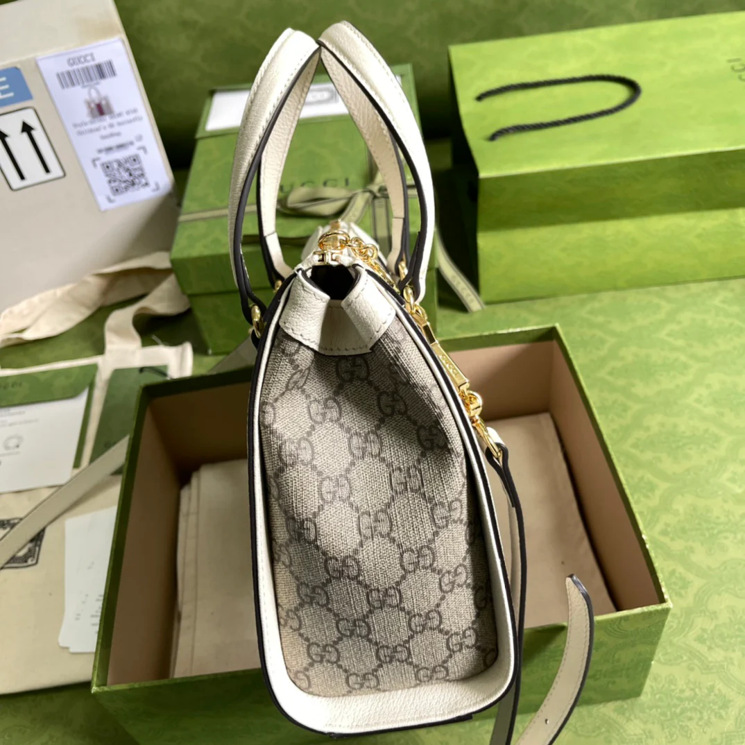 Мини-сумочка Gucci Ophidia - 24x20 см - 5x10 см - белая