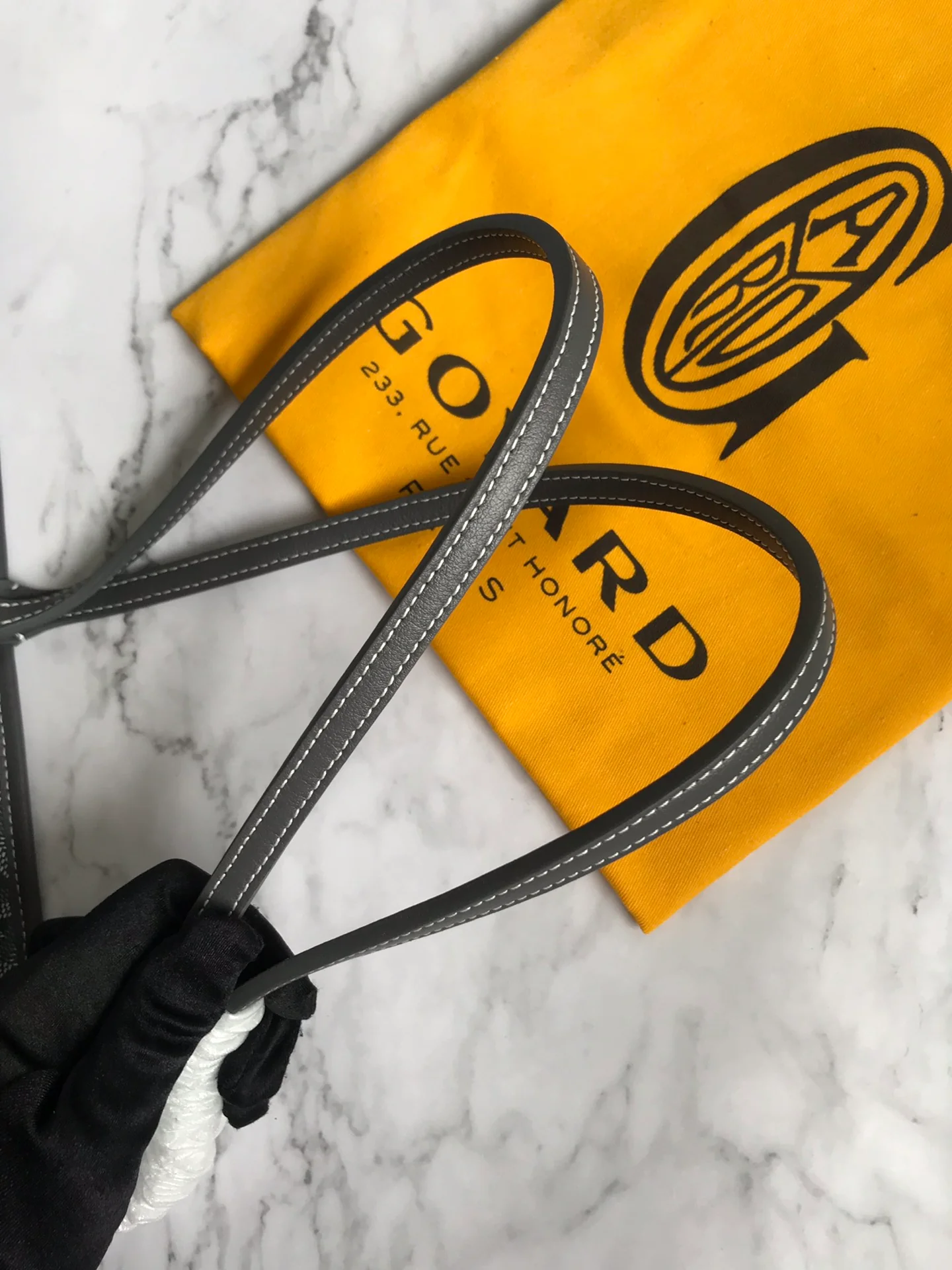 Большая сумка-тоут Goyard на молнии - серая