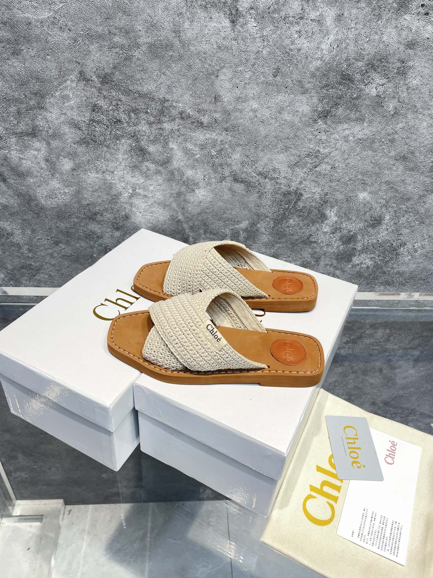 Плоские плетеные тапочки Chloe - размеры 35-39-40-41 (изготовление на заказ)