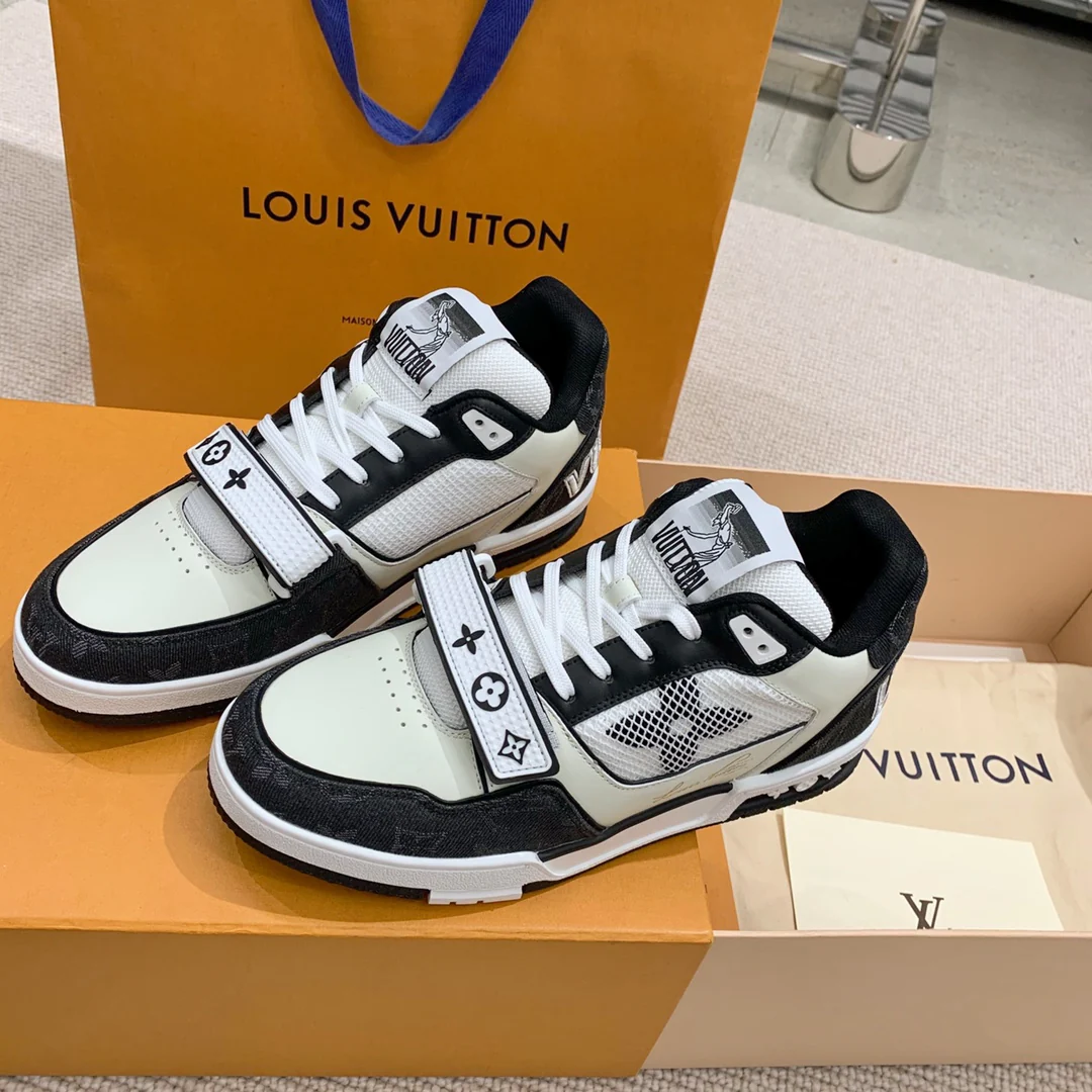 Кроссовки LV Trainer Series - на липучках - унисекс - черные