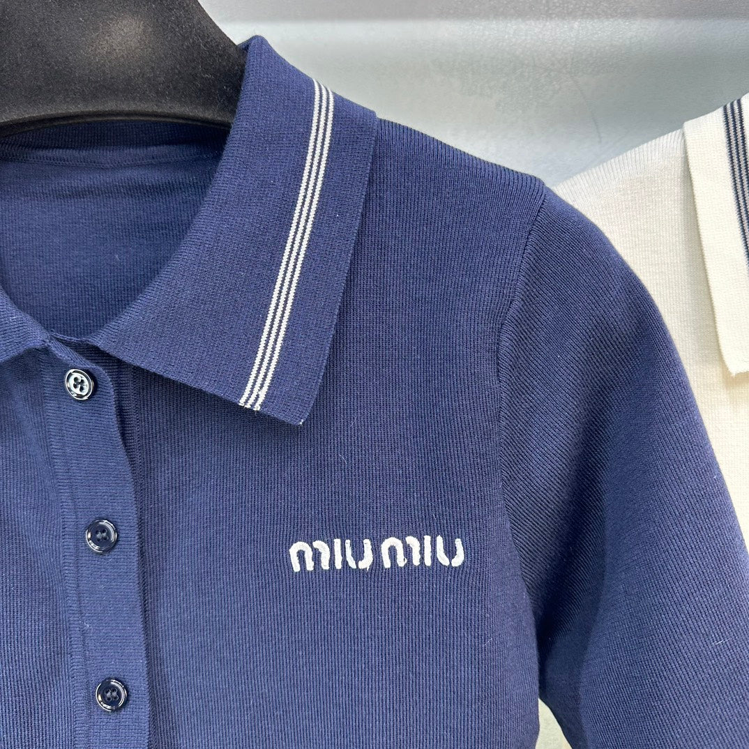 Miu Miu - 2404-24 Кардиган с короткими рукавами, новая модель для ранней весны.