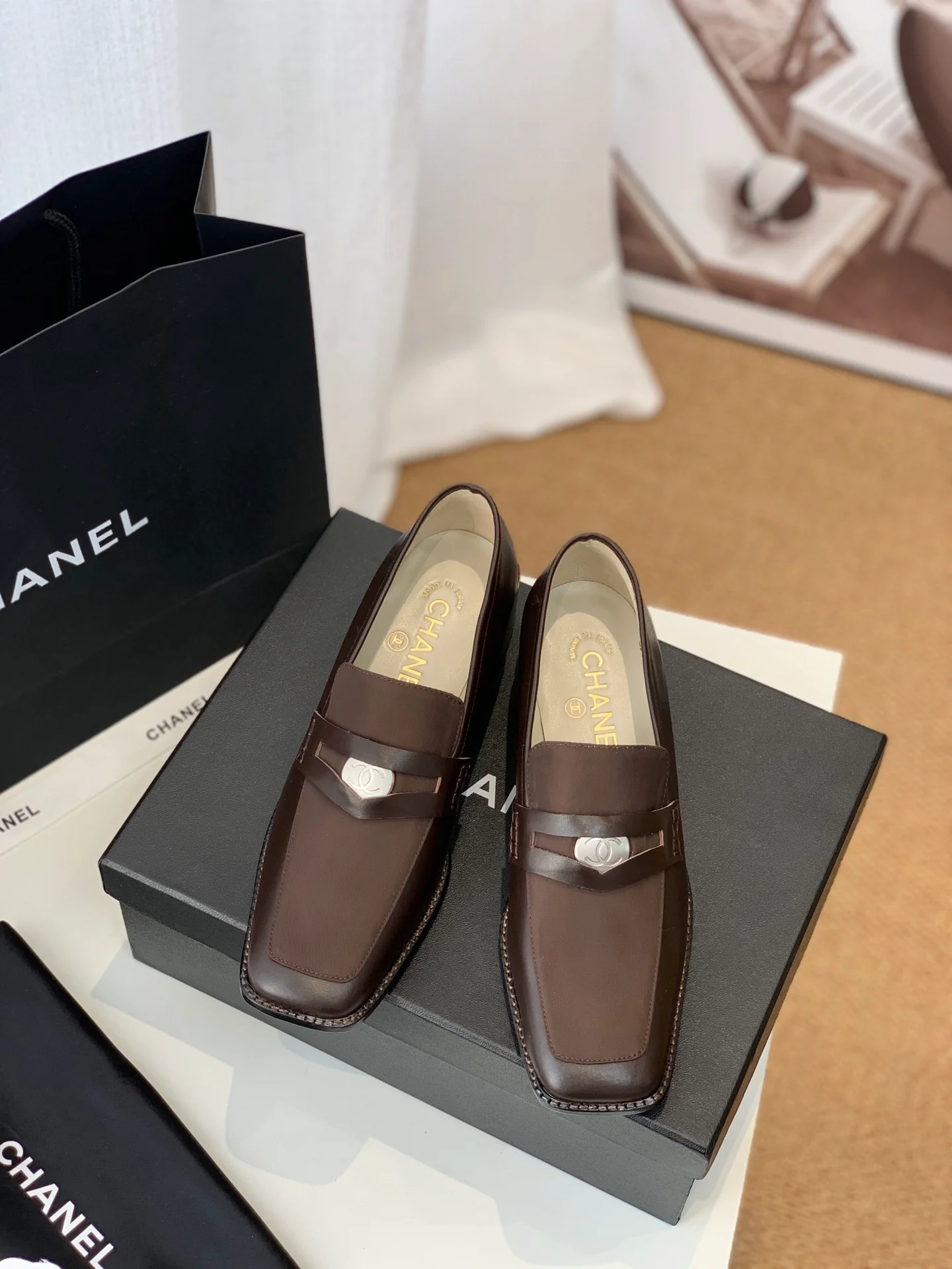 Chanel - Винтаж - Квадратный носок - Низкий каблук - 3