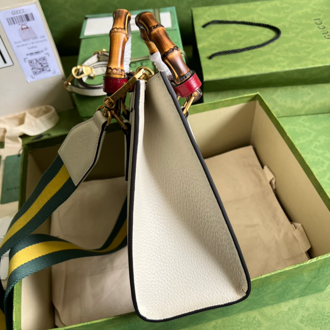 Сумка-тоут Gucci с бамбуковой ручкой - 27x24x11 см - 5