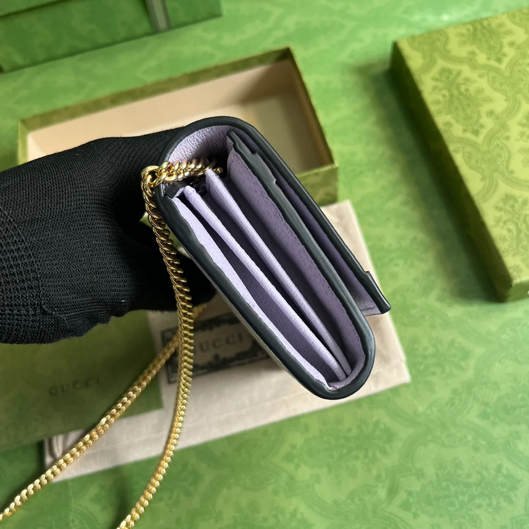 Мини-сумка Gucci-Ophidia серии Super Double G с цепочкой