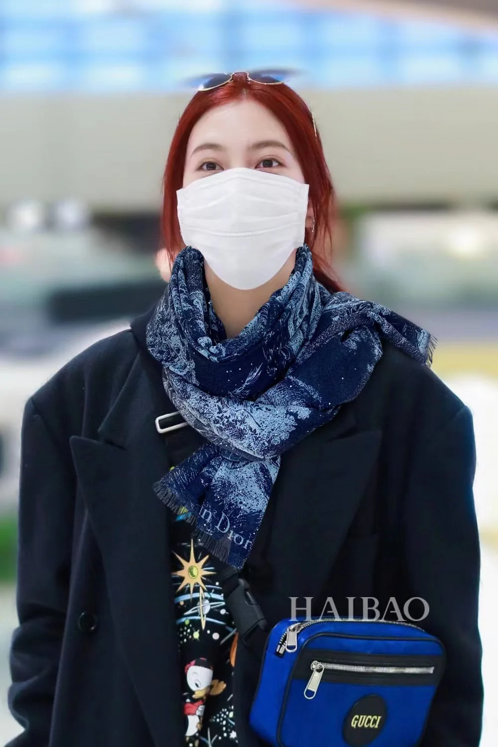 Длинный шарф Dior Jungle Animal с пайетками - 110 см - 200 см - 100 см - Высококачественный чистый кашемир