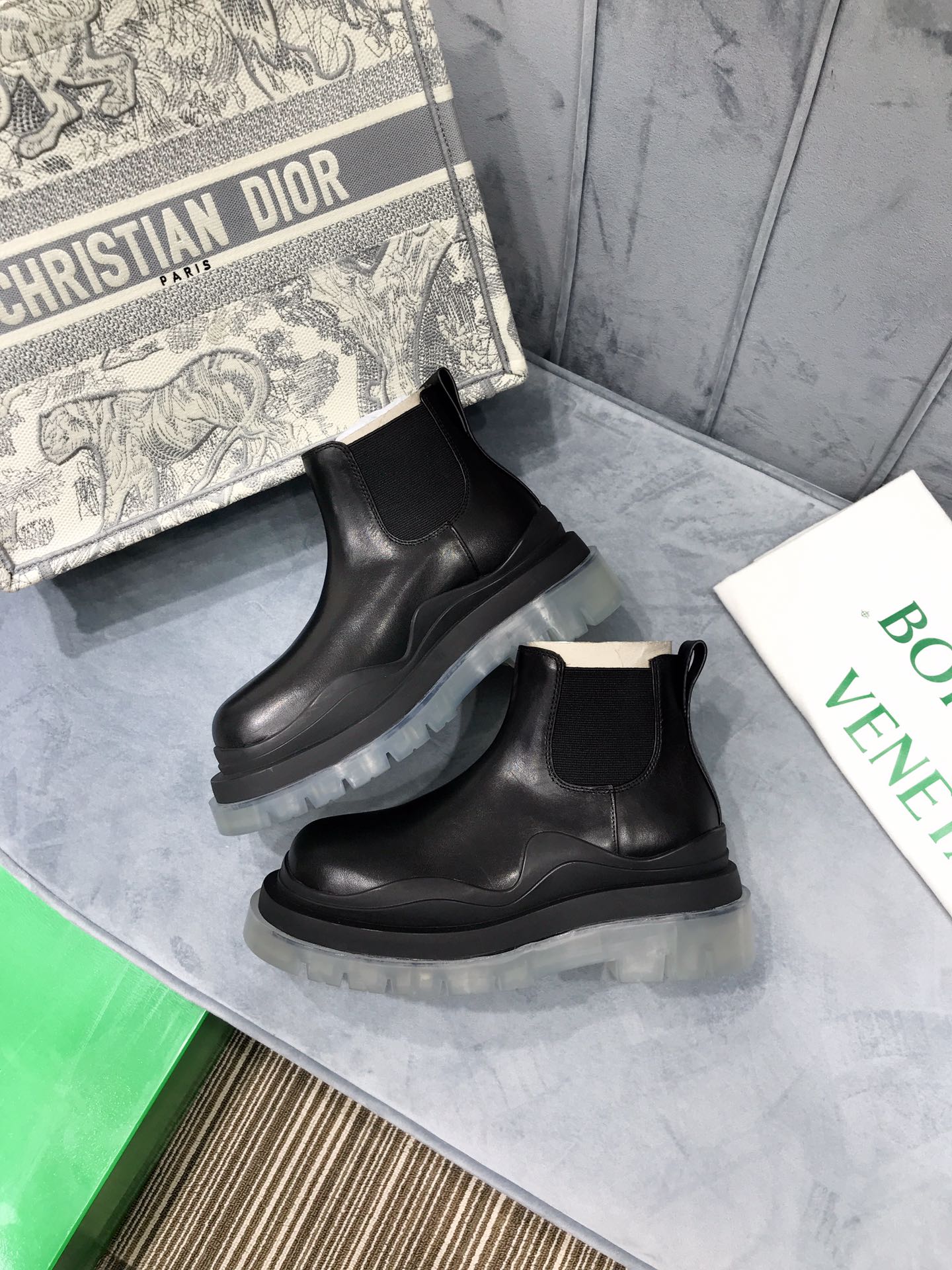 BV - Прозрачная подошва - Ботильоны