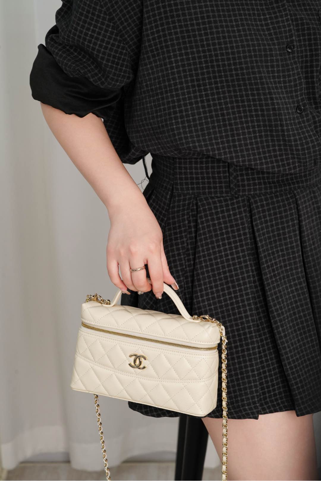 25 центов - Ручной пакет-коробочка - Личи Корова - Бежевый