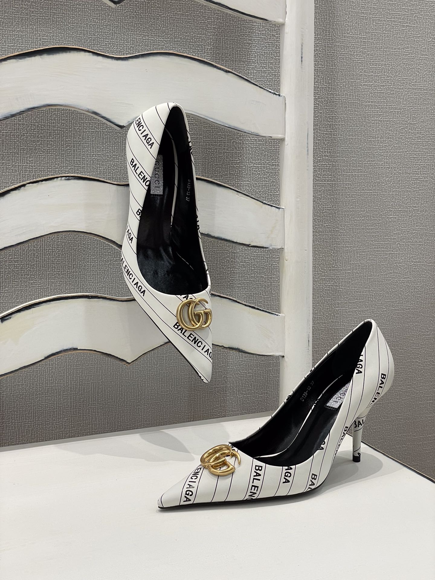 Gucci - Balenciaga - Сотрудничество - Туфли на высоком каблуке с острым носком