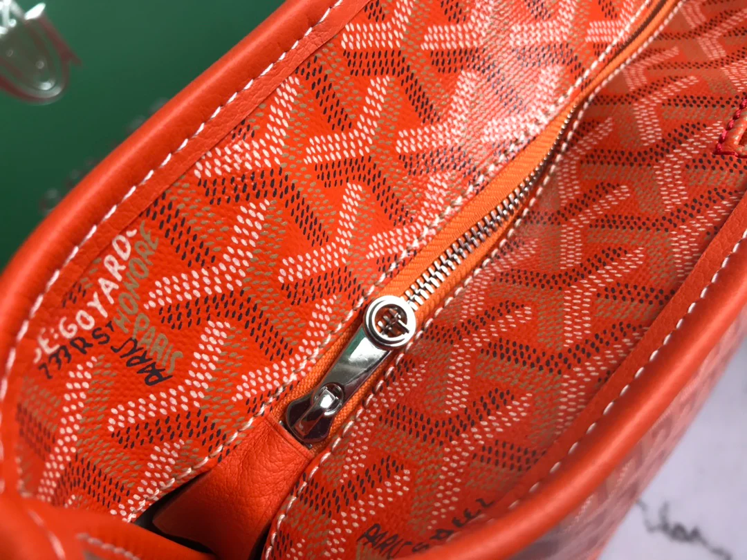 Маленькая Большая Сумка На Молнии Goyard - Оранжевый
