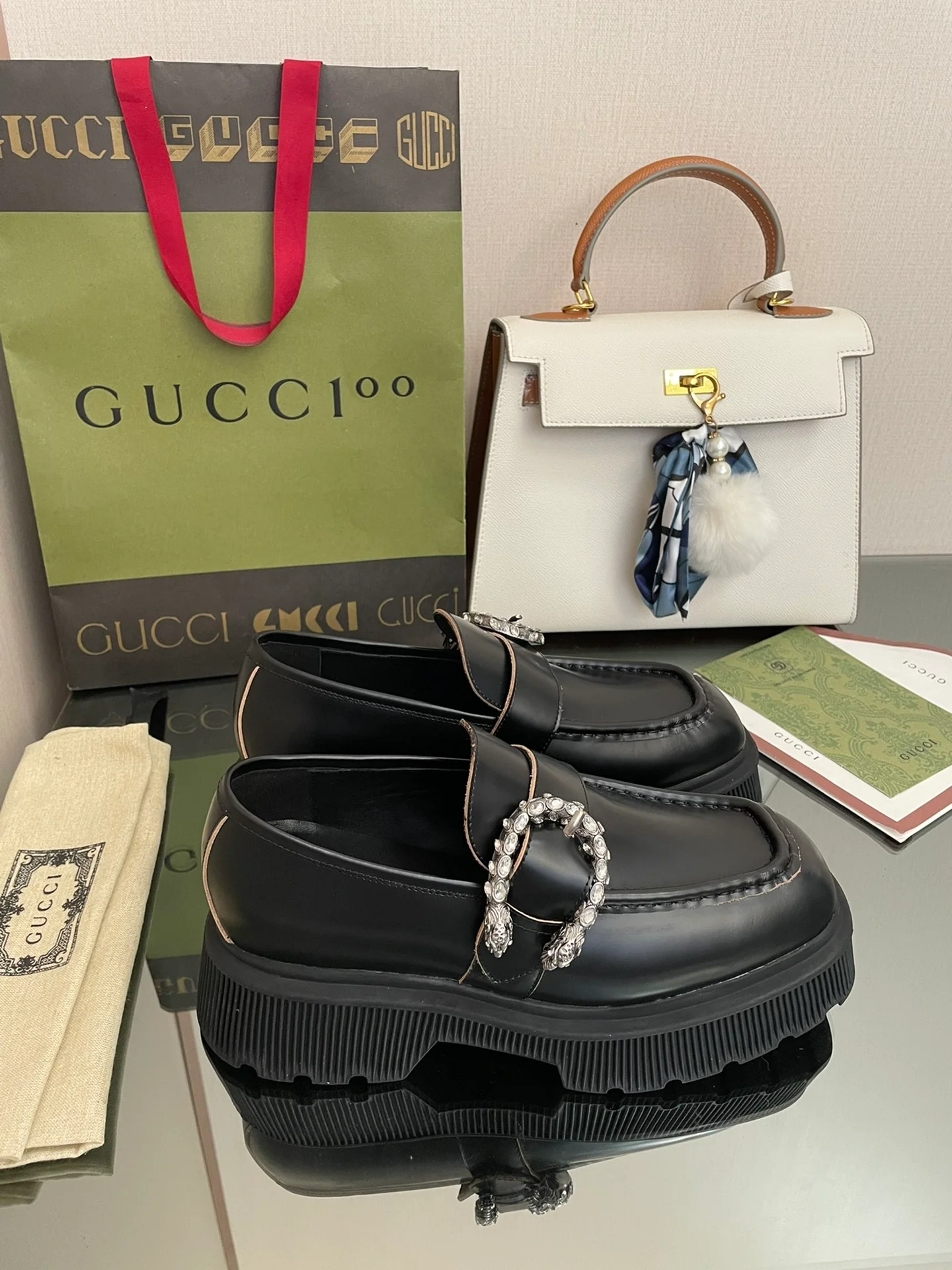 Лоферы на платформе Gucci Dionysus