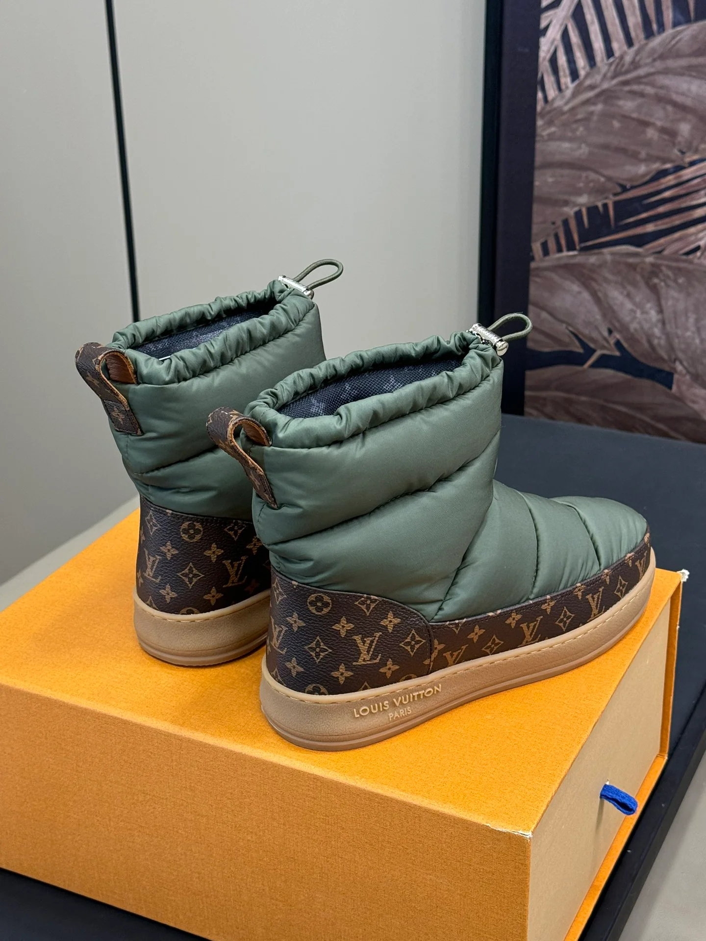 Снежные ботинки LV-2024 - темно-зеленые